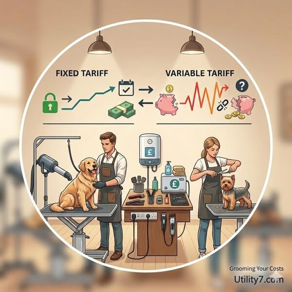 fixed vs. variable energy tariffs for dog grooming companies