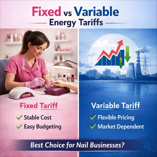 Fixed vs. Variable Energy Tariffs for Nail Technician Companies