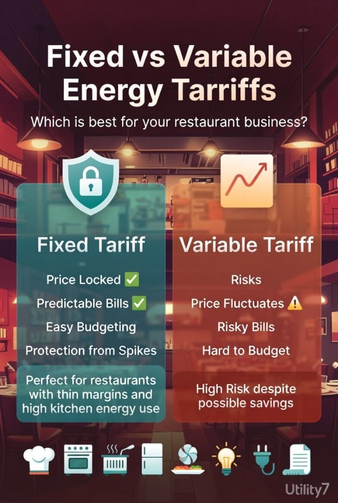Fixed vs. Variable Energy Tariffs for Restaurant Companies