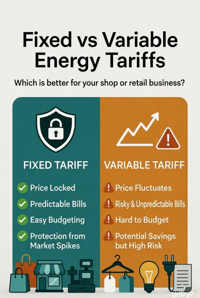 Fixed vs. Variable Energy Tariffs for Shops Companies