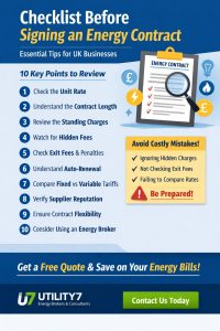Checklist Before Signing an Energy Contract | Utility7