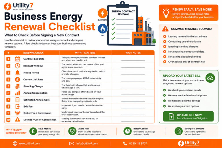 Business Energy Renewal Checklist